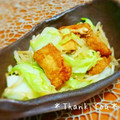 inyako's cooksnap of when they made 節約？もやし×キャベツ×厚揚げの炒めもの.