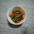 ののかーにゃ's cooksnap of when they made お弁当に☆ピーマンと人参の照り焼き.