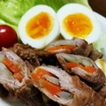 myとんすけ's cooksnap of when they made 焼肉のタレで豚ごぼうの肉巻き照り焼き♪.