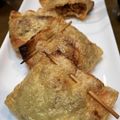 わ五助's cooksnap of when they made キムチ納豆のきんちゃく焼き.