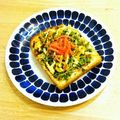 YUZVIO's cooksnap of when they made 食べてみて～☆お好み焼きっぽいトースト♪.