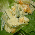 あんずっコ's cooksnap of when they made ☆きゅうりと半熟卵のマヨネーズあえ☆.