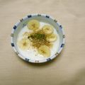 *ひろみ*'s cooksnap of when they made 抹茶ゴマ塩バナナヨーグルト.