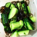 とんにゃの娘♪'s cooksnap of when they made 簡単！キュウリの浅漬け.