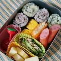 すこなつ's cooksnap of when they made デコふりで！ くるくるのり巻き弁当.
