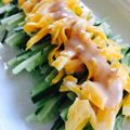 LimeLunch's cooksnap of when they made きゅうりと卵のバンバンジー風サラダ.