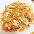 kuni02's cooksnap of when they made 鶏ささみと新玉ねぎのユッケ風.
