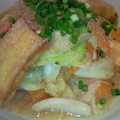 音々かーちゃん's cooksnap of when they made 春ｷｬﾍﾞﾂと厚揚げのﾆﾝﾆｸ味噌炒め♪.