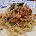 42nd wave's cooksnap of when they made たらこと菜の花のクリームソースのパスタ.