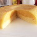 ・pepepe・'s cooksnap of when they made 炊飯器で簡単♪ほわほわスフレケーキ.