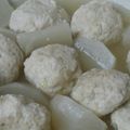 sakurako18's cooksnap of when they made ☆ふわふわ鶏団子とカブの煮物☆.