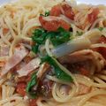 美味しい嬉しい's cooksnap of when they made フレッシュトマトとベーコンの冷製パスタ.