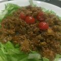 うじもあ's cooksnap of when they made レタスたっぷりタコライス.