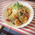 たなかさん！'s cooksnap of when they made 鶏肉と野菜の南蛮漬けそば♪簡単＆栄養♪.