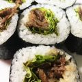 moncici's cooksnap of when they made 焼き肉巻き寿司.