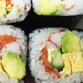 moncici's cooksnap of when they made アボカドサーモンのマヨネーズ味の巻き寿司.