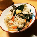ハチワレねこ's cooksnap of when they made 炊飯器＊簡単！蕨・舞茸の山菜おこわ♪.