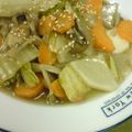 べるり's cooksnap of when they made 豚こま✿カブ✿白菜✿さっぱり✿梅酢✿炒め.