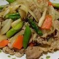 パープルトン's cooksnap of when they made 簡単♪豚肉とアスパラのオイスター炒め.