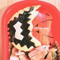 oringe's cooksnap of when they made キョウリュウジャー　簡単キャラ弁.