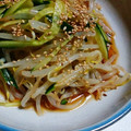 津和野's cooksnap of when they made もやしときゅうりのナムル風サラダ.