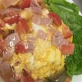 はるか＊ワーママ's cooksnap of when they made ■とろ～りチーズあんかけトマト天津飯■.