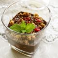 gingamom's cooksnap of when they made チョコチップグラノーラパフェ.
