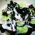 ばななあいすたべたい's cooksnap of when they made きゅうりわかめかにかまじゃこの酢の物.