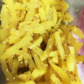 ALOHAnon's cooksnap of when they made たくあんの白ゴマ和え.