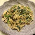 ニャンにゃかにゃん's cooksnap of when they made モヤシと小松菜のカルボナーラ風.