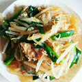 さくら2016's cooksnap of when they made 簡単節約90円♡とろりんニラもやし春雨.