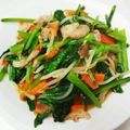 クック4GK0YK☆'s cooksnap of when they made 鶏肉と小松菜の炒め物.