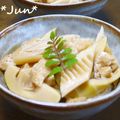 ＪＵＮちゃン's cooksnap of when they made ちょっと甘～い♪ たけのこと油揚げの煮物.