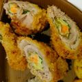 マイク916's cooksnap of when they made 豚シソ、チーズ巻き！巻き方写真有.