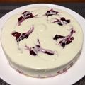 GUNMOMO's cooksnap of when they made 濃厚簡単ブルーベリーレアチーズケーキ.