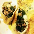 YesYU's cooksnap of when they made 茎ワカメと納豆の油あげ焼き.