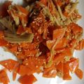 クックQNOM99☆'s cooksnap of when they made 人参とエノキの醤油チーズ.