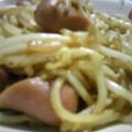 海芽絵留's cooksnap of when they made ウインナーともやしのシンプル炒め☆.