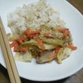meg♡lion's cooksnap of when they made 炒めもの♪ひき肉とキャベツと人参と甜面醤.