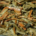 一期一代's cooksnap of when they made 簡単☆豚肉とごぼうの味噌マヨ炒め.