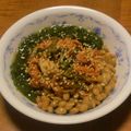 ぴこみど☆'s cooksnap of when they made 簡単おつまみ♪キムチめかぶ納豆.