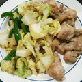 マカリル's cooksnap of when they made 簡単！鶏モモ肉の塩焼と春キャベツの炒め物.