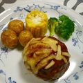 Haru Haru's cooksnap of when they made 丸ごと新玉葱入り✿ころころハンバーグ✿.