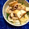 ふたごゆき's cooksnap of when they made 蓮根・厚揚げ・キャベツのオリーブ油炒め.