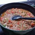 ｸﾏﾘｴ's cooksnap of when they made ひき肉のスパゲティー＊メキシカン風味.