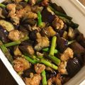 よねころ's cooksnap of when they made 豚バラとナスとアスパラの揚げ浸し.