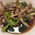 とろけい's cooksnap of when they made 小松菜と豚肉の煮浸し.