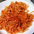 はるたんママ0727's cooksnap of when they made 玉ねぎとツナのピリ辛トマトソースパスタ.