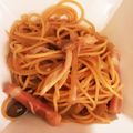 CHYRR☆'s cooksnap of when they made 簡単♡ベーコンしめじの和風パスタ.