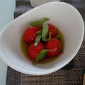 melmarilyn's cooksnap of when they made ミニトマトとバジルのアヒージョ.